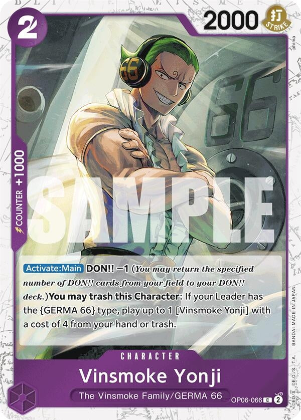 Vinsmoke Yonji (OP06-066) (Jolly Roger Foil) (OP06-066) (PRB-01)
