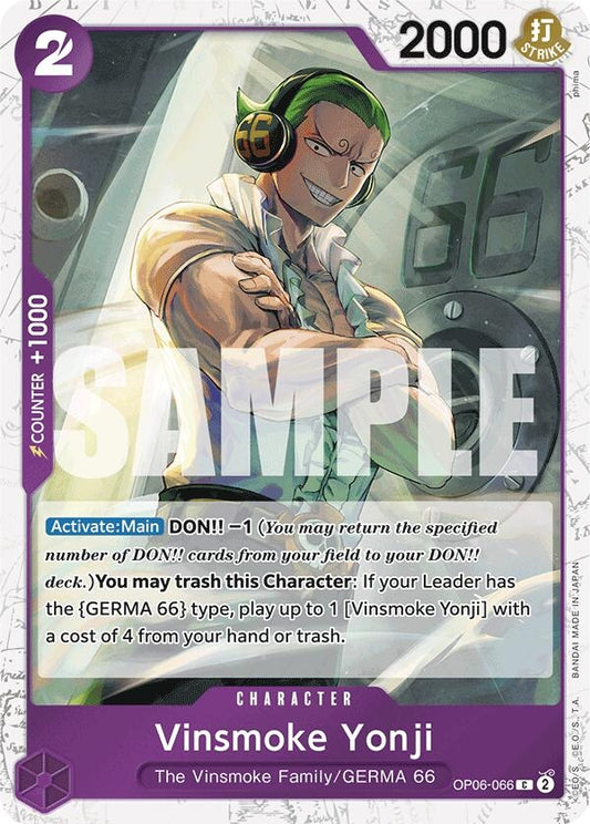 Vinsmoke Yonji (OP06-066) (Jolly Roger Foil) (OP06-066) (PRB-01)