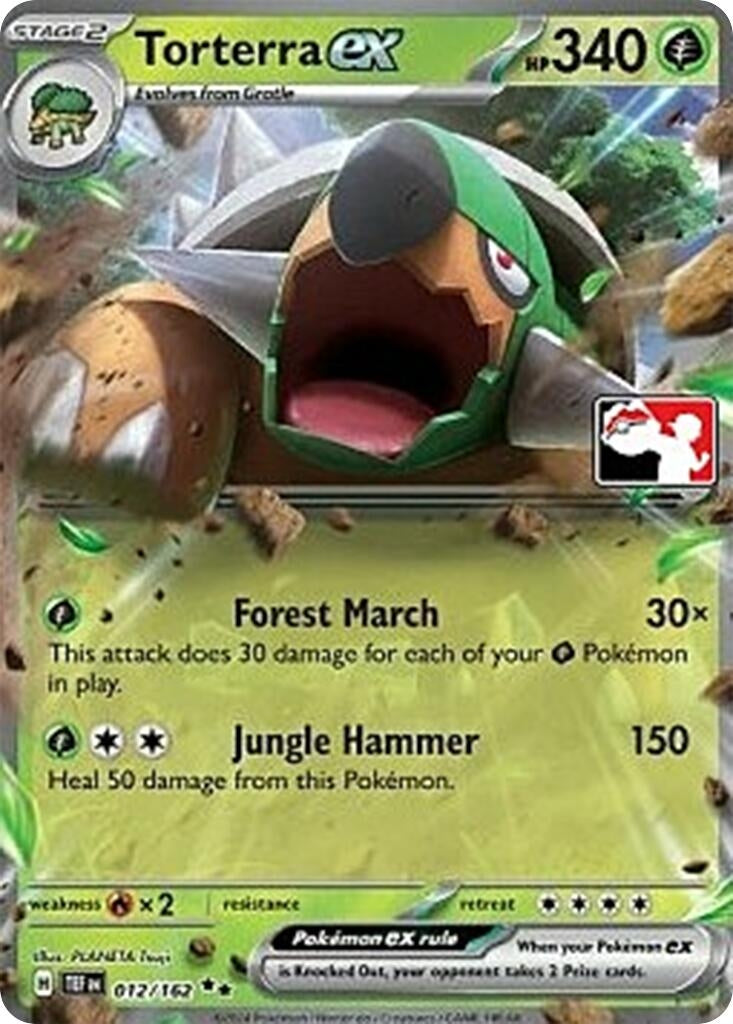 Torterra ex (012/162) (Prize Pack Series Cards)