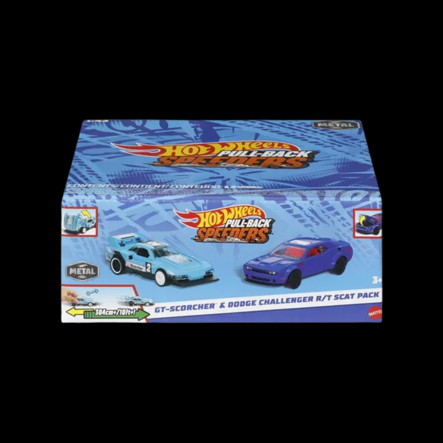 Hot Wheels Pull-Back Speeders 2 Pack -Choose Your Cars- 1:43