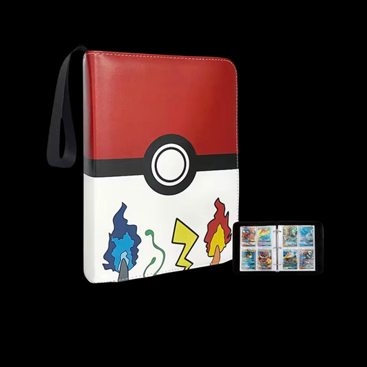 Pokemon 50x Pages 4x Pockets Leather Binder, 400 Cards Total