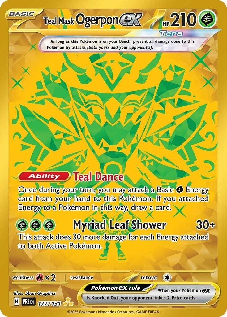 Teal Mask Ogerpon ex (177/131) (PRE)
