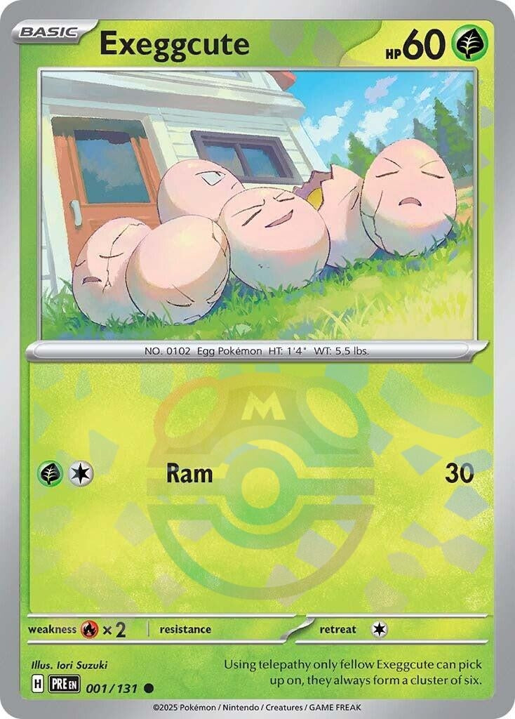 Exeggcute (Master Ball Pattern) (001/131) (PRE)