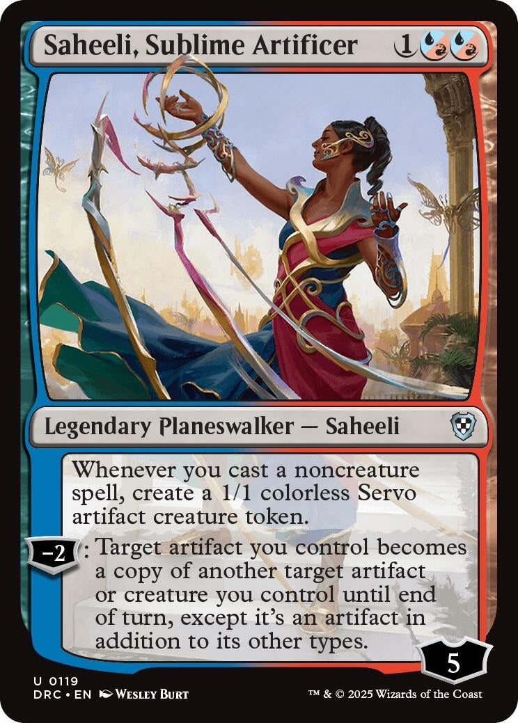 Saheeli, Sublime Artificer (119) (DRC)