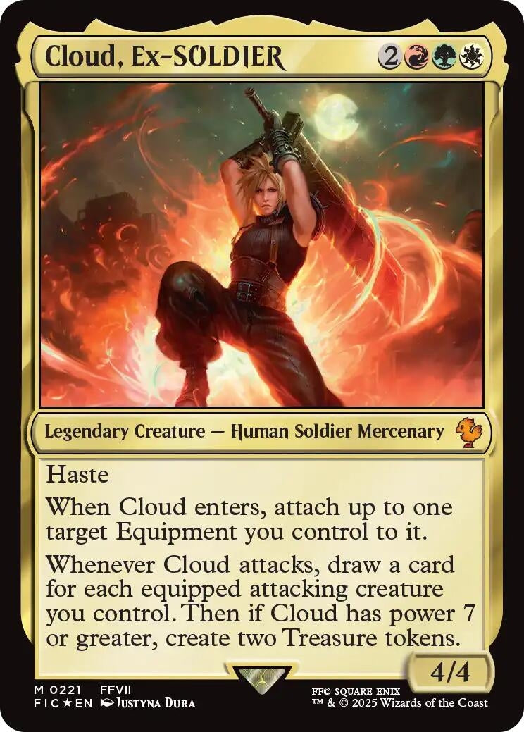 Cloud, Ex-SOLDIER (Surge Foil) (221) (FIC)