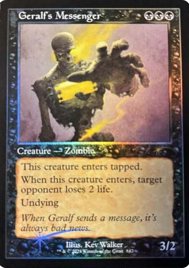 Geralf's Messenger (842) (Retro Frame) (842) (SLD)