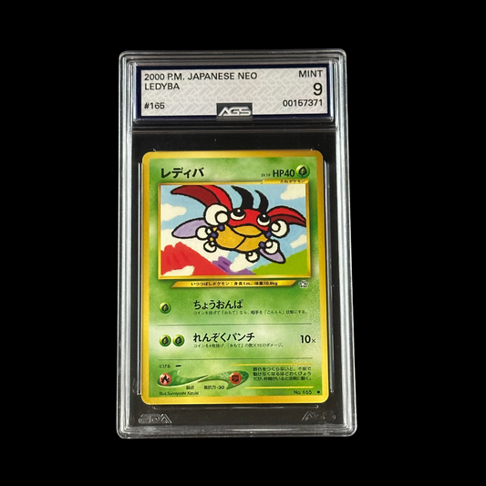 Pokemon JP Slab Ledyba Neo 165 AGS 9 Mint 2000