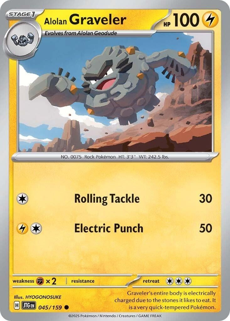 Alolan Graveler (045/159) (JTG)