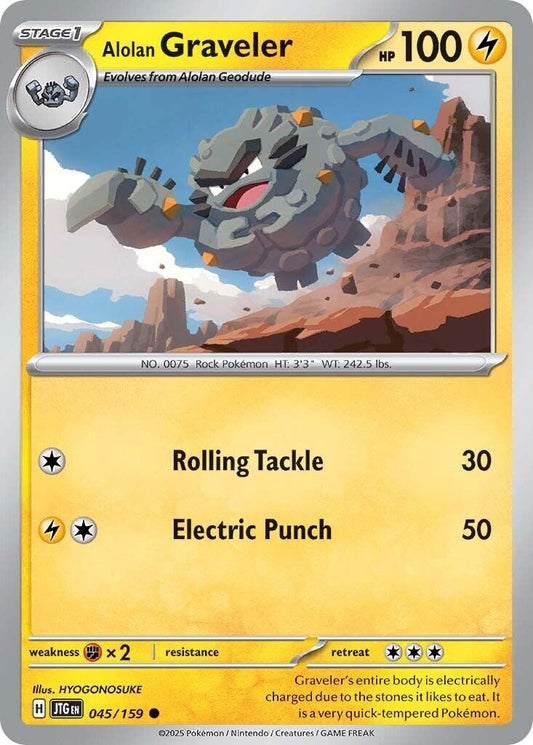 Alolan Graveler (045/159) (JTG)