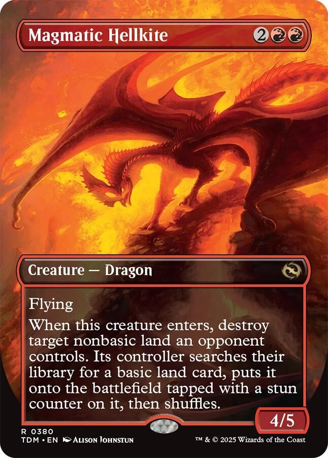 Magmatic Hellkite (Borderless) (380) (TDM)