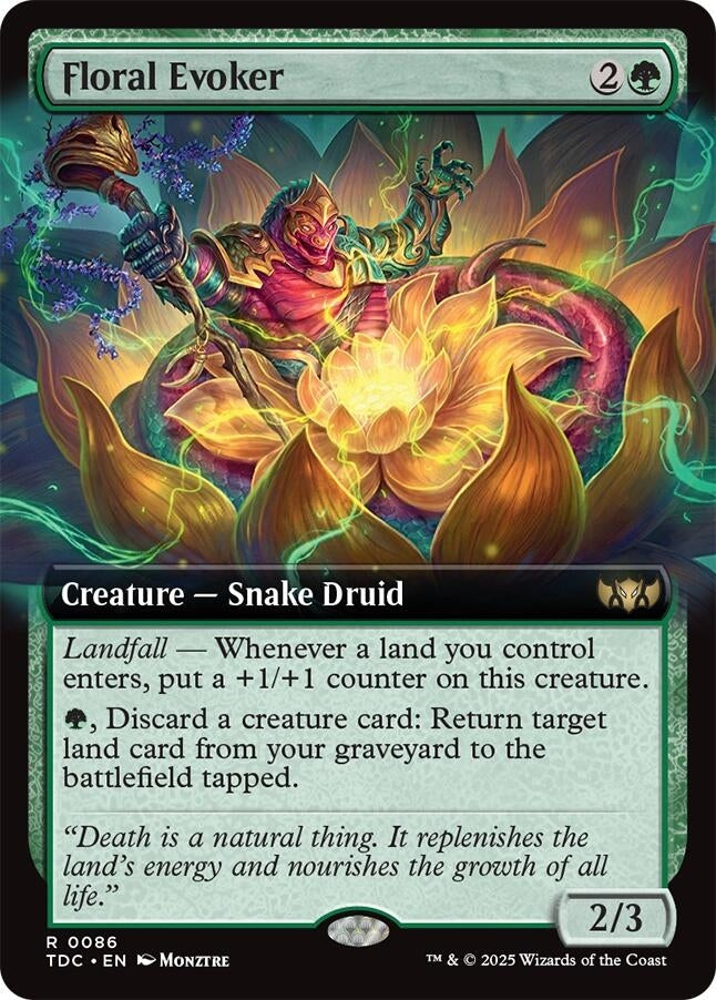 Floral Evoker (Extended Art) (86) (TDC)