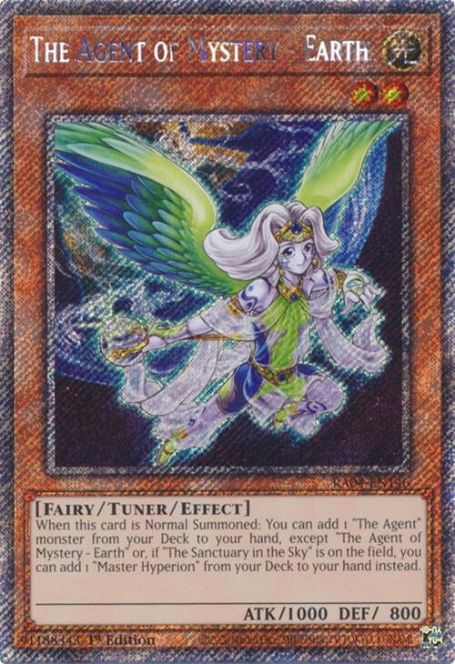 The Agent of Mystery - Earth (Platinum Secret Rare) (RA04-EN146)
