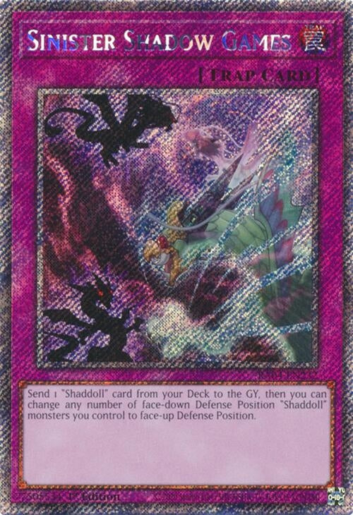 Sinister Shadow Games (Platinum Secret Rare) (RA04-EN232)