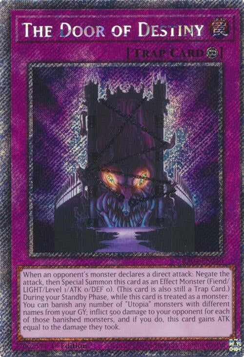 The Door of Destiny (Platinum Secret Rare) (RA04-EN240)