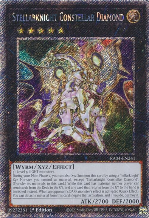 Stellarknight Constellar Diamond (Platinum Secret Rare) (RA04-EN241)