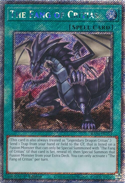 The Fang of Critias (Platinum Secret Rare) (RA04-EN255)