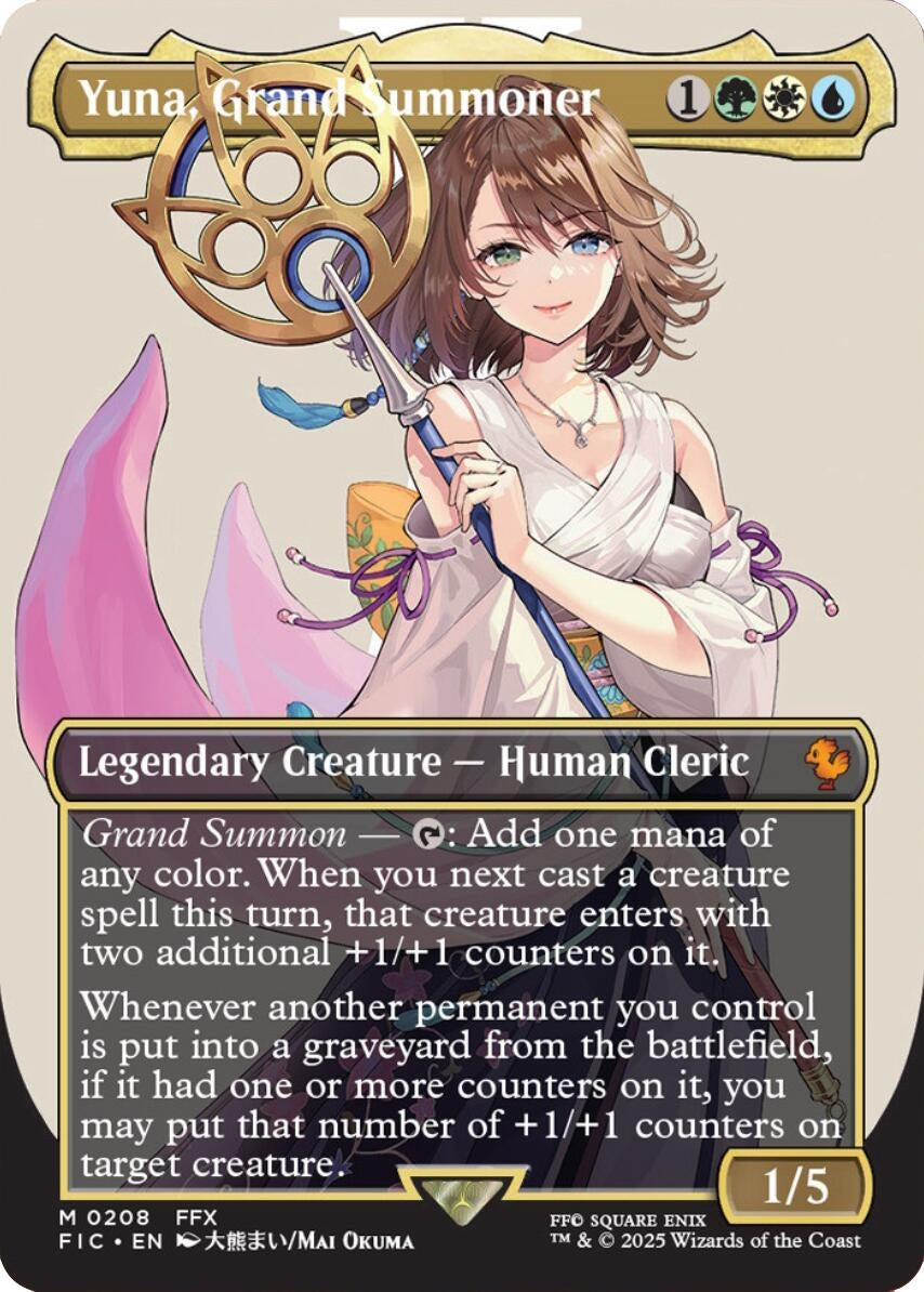 Yuna, Grand Summoner (Borderless) (208) (FIC)