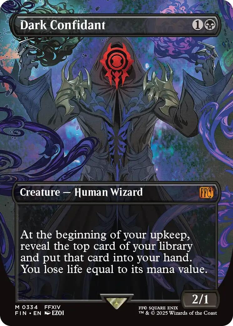 Dark Confidant (Borderless) (334) (FIN)