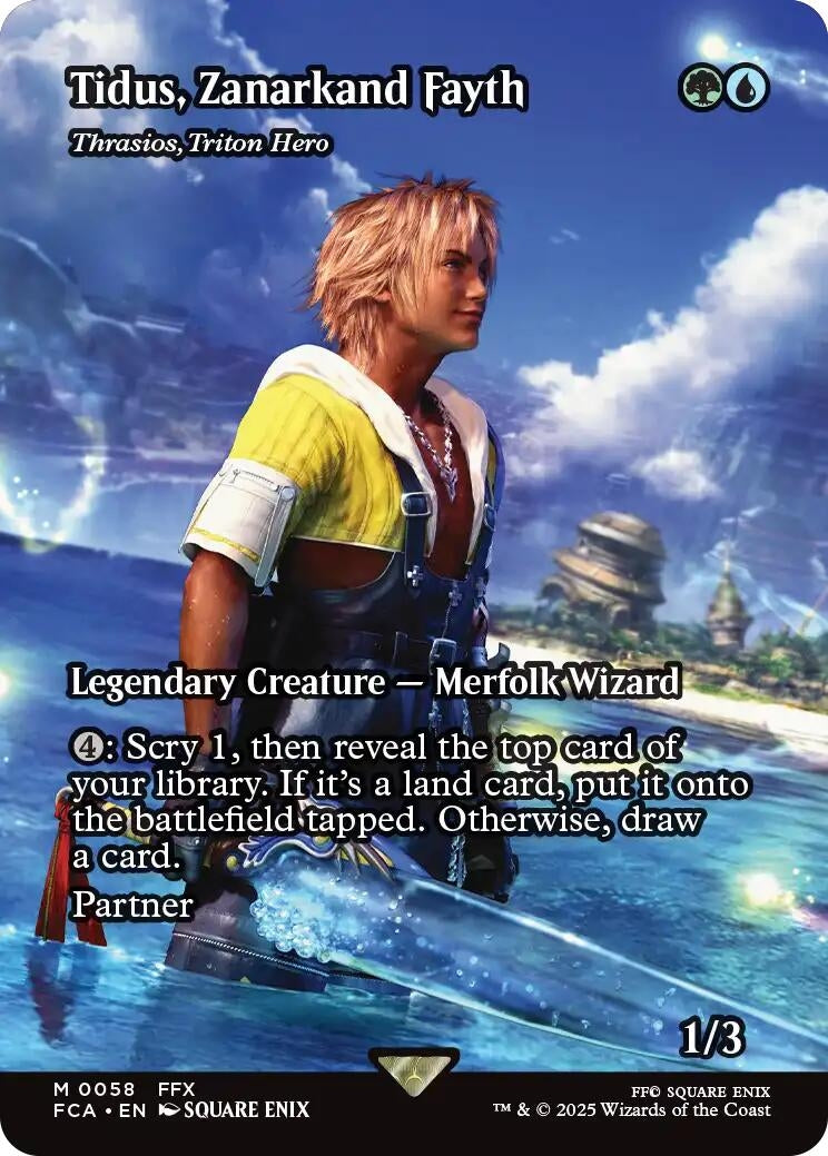 Tidus, Zanarkand Fayth - Thrasios, Triton Hero (Showcase) (58) (FCA)
