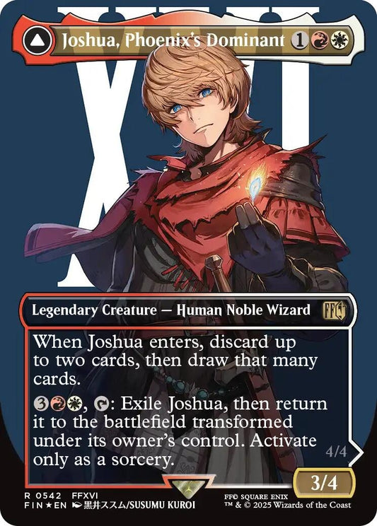 Joshua, Phoenix's Dominant (Borderless) (Surge Foil) (542) (FINAL FANTASY) (FIN)