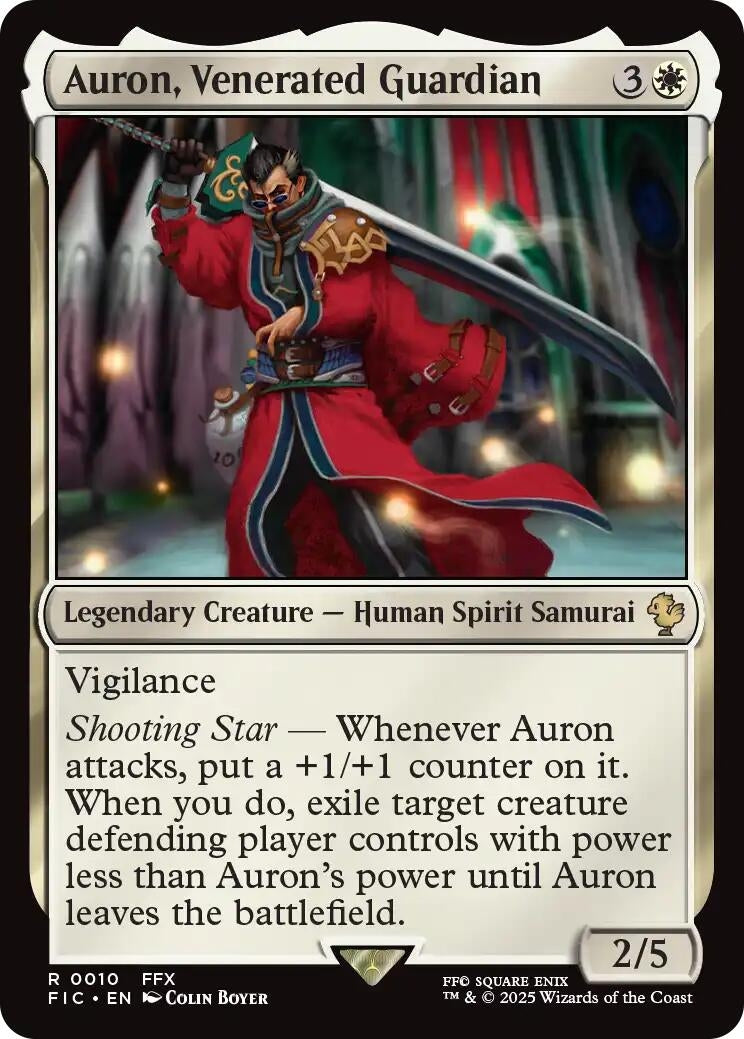 Auron, Venerated Guardian (Surge Foil) (10) (FIC)