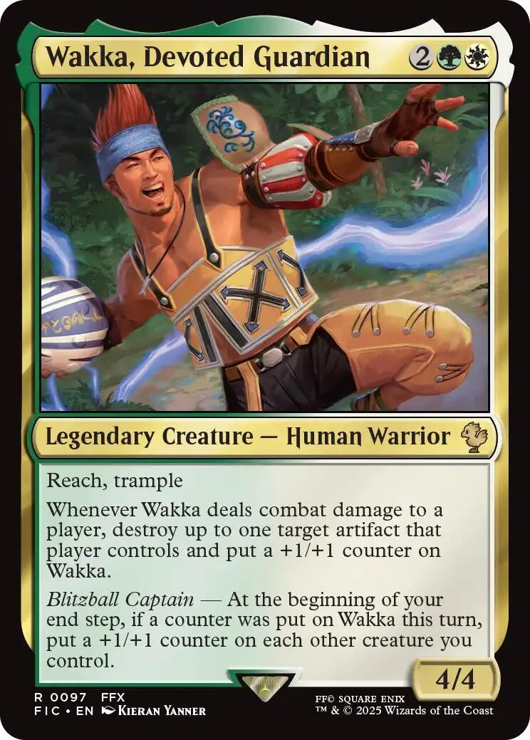 Wakka, Devoted Guardian (Surge Foil) (97) (FIC)