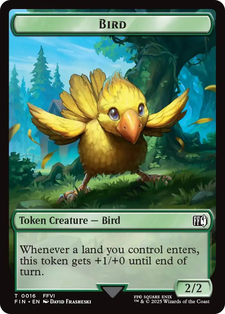 Bird (0016) // Wizard (0014) Double-Sided Token (16 // 14) (FIN)