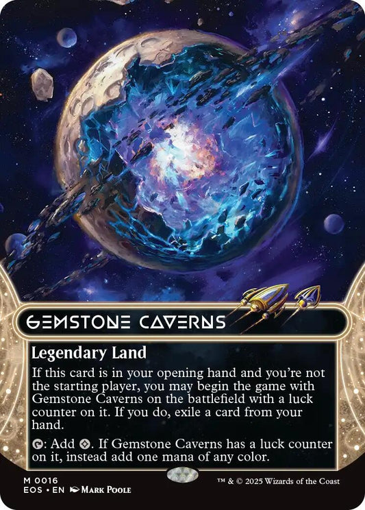Gemstone Caverns (0016) (Borderless) (16) (Edge of Eternities: Stellar Sights) (EOS)