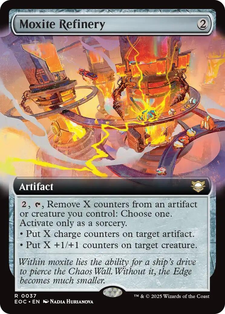 Moxite Refinery (Extended Art) (37) (Commander: Edge of Eternities) (EOC)