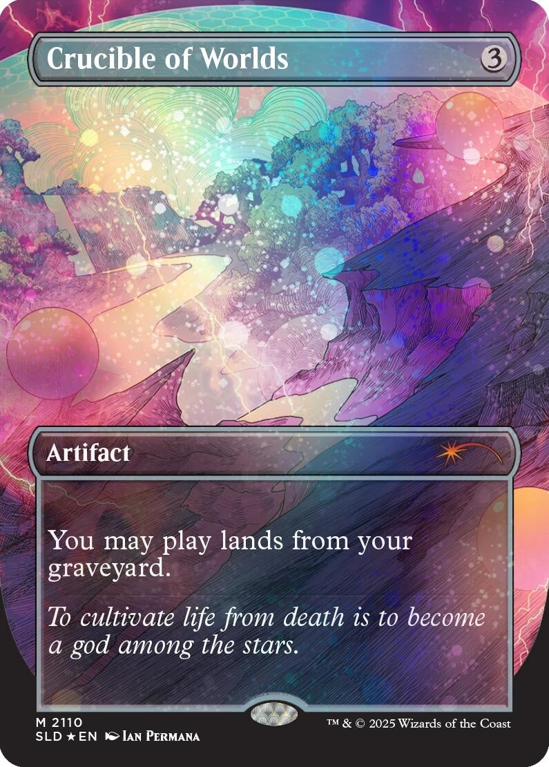 Crucible of Worlds (2110) (Galaxy Foil) (2110) (SLD)
