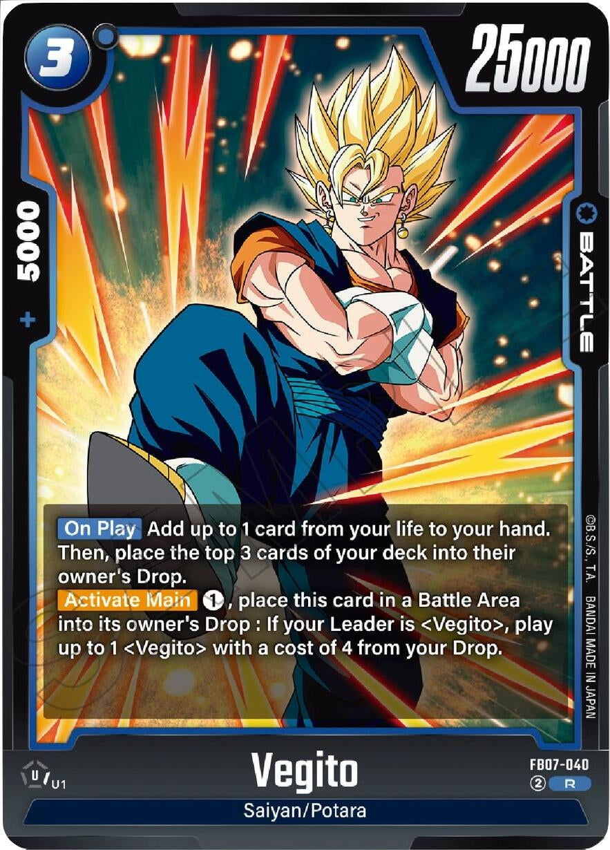 Vegito (FB07-040) (Wish For Shenron) (FB07) – Card Dynasty