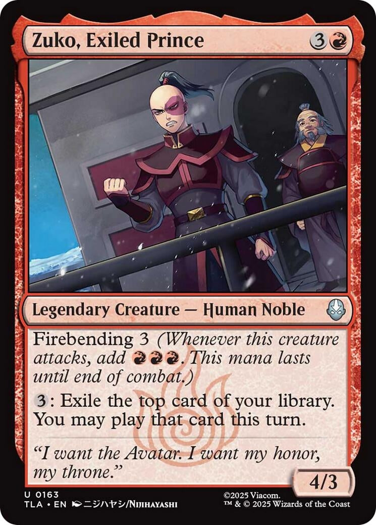 Zuko, Exiled Prince (163) (TLA)
