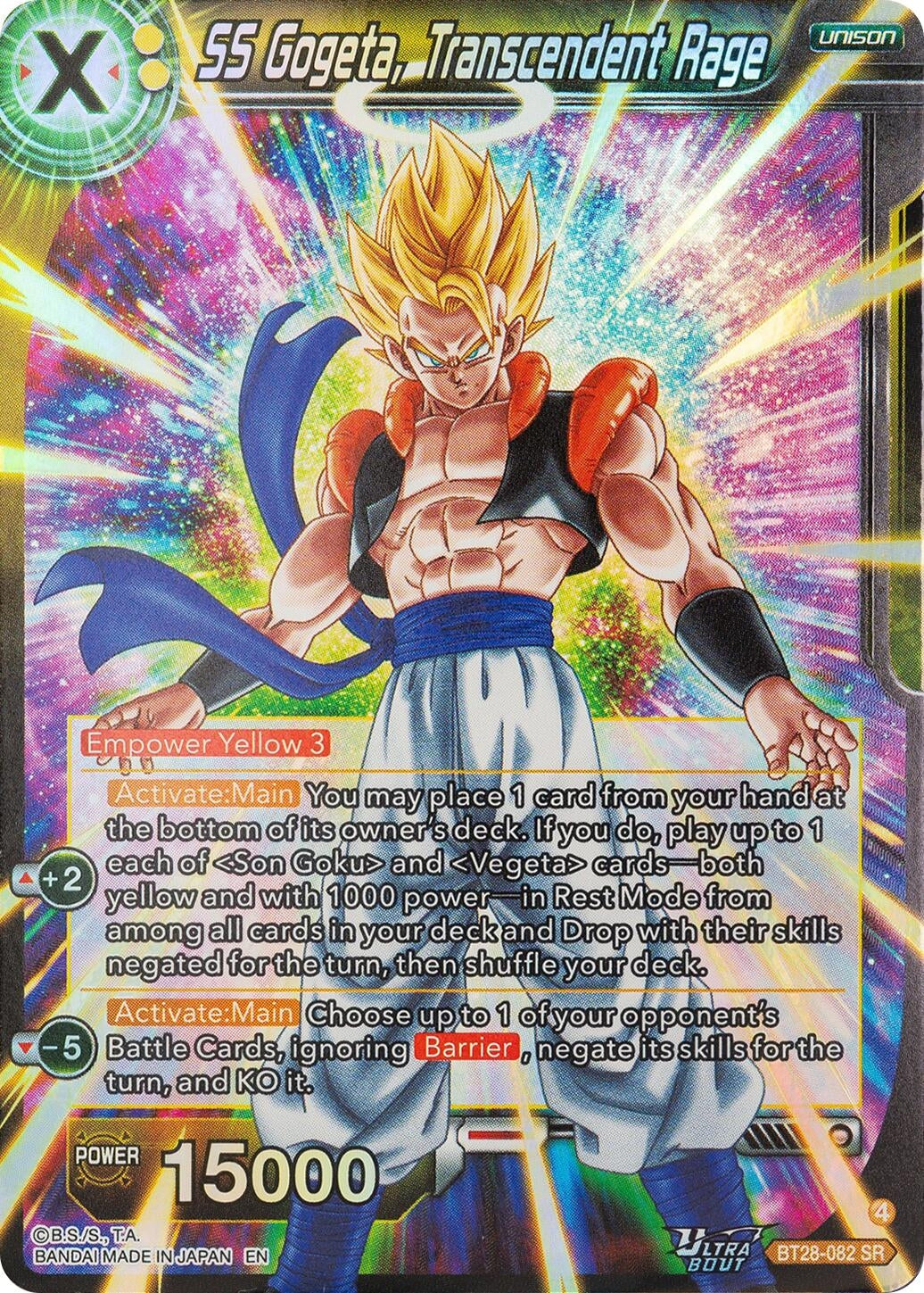 SS Gogeta, Transcendent Rage (BT28-082) (BT28)