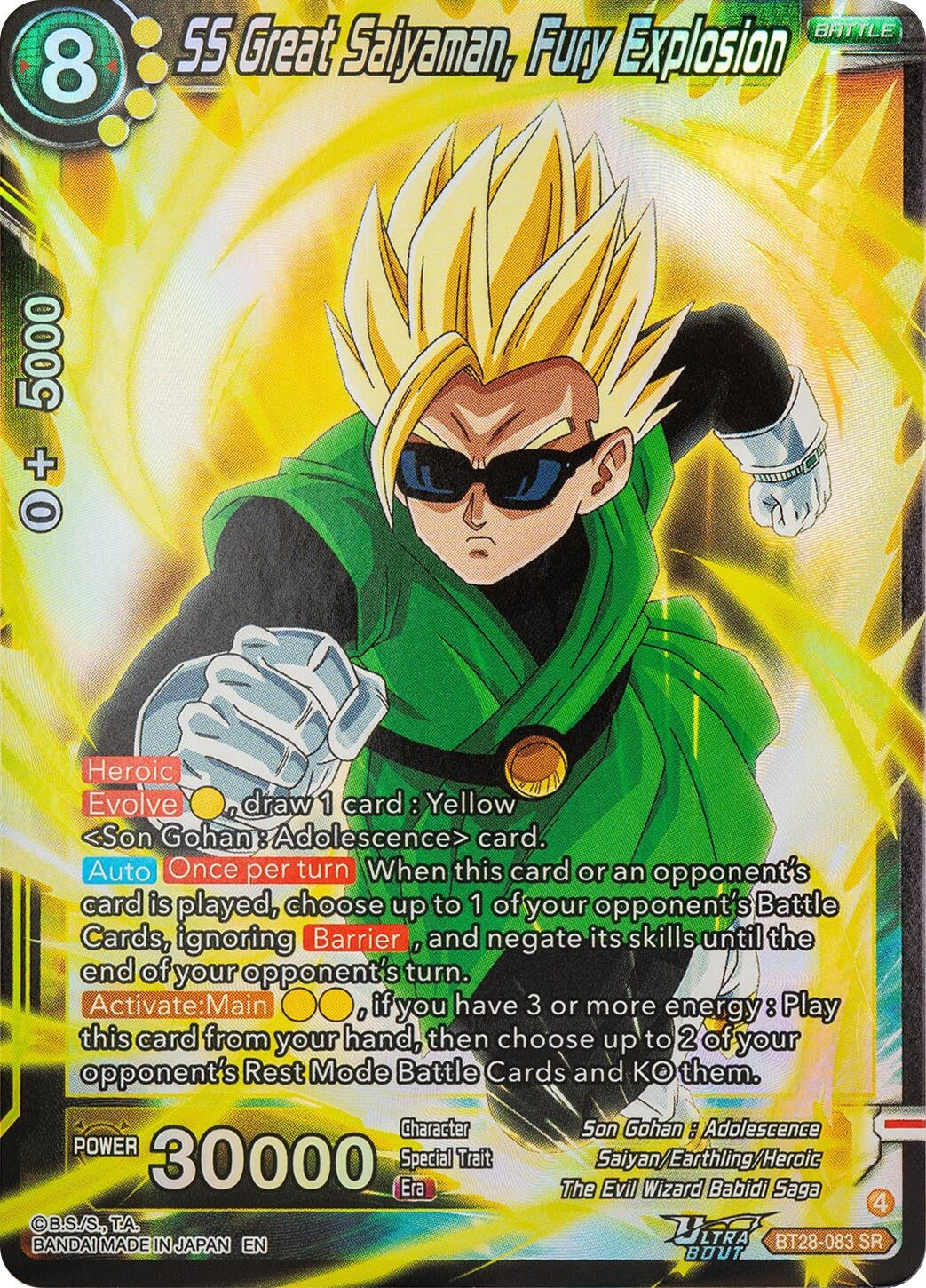 SS Great Saiyaman, Fury Explosion (BT28-083) (BT28)