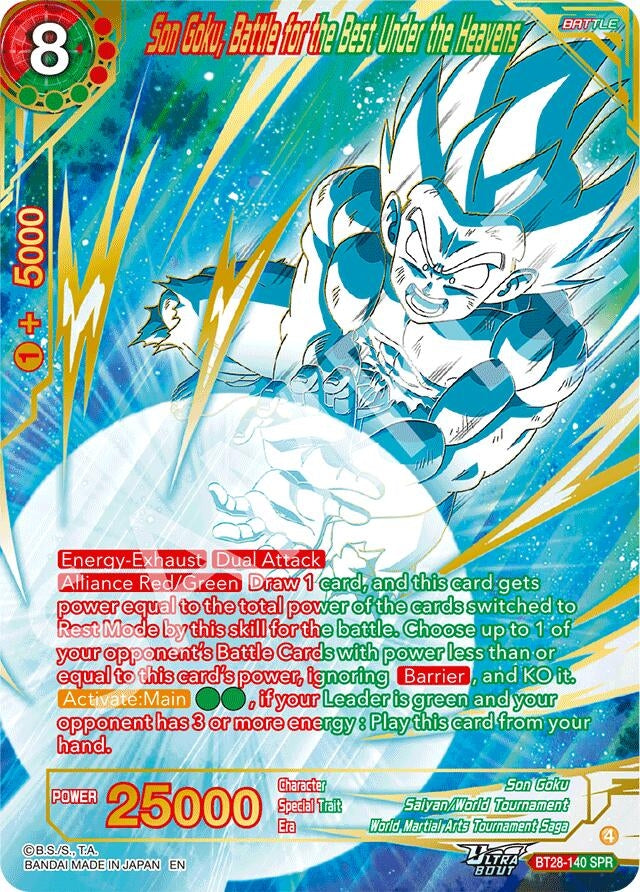 Son Goku, Battle for the Best Under the Heavens (SPR) (BT28-140) (BT28)