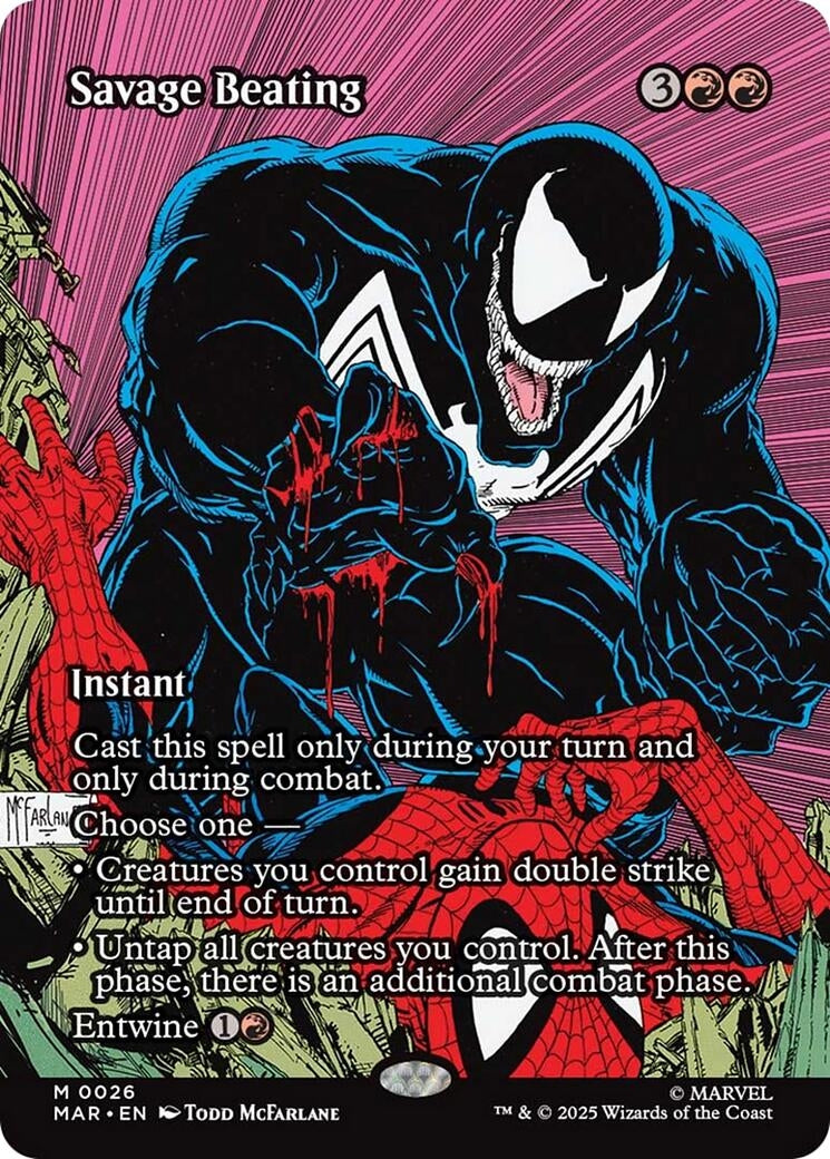 Savage Beating (Borderless) (26) (Marvel Universe Eternal-Legal) (MAR)