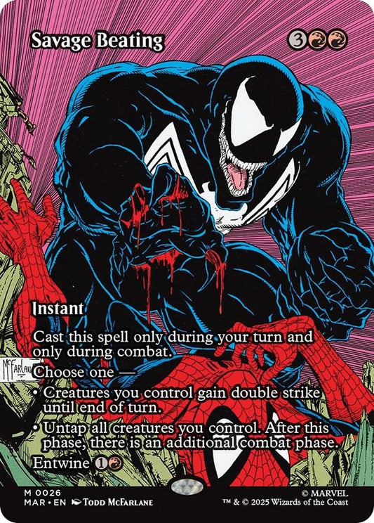 Savage Beating (Borderless) (26) (Marvel Universe Eternal-Legal) (MAR)