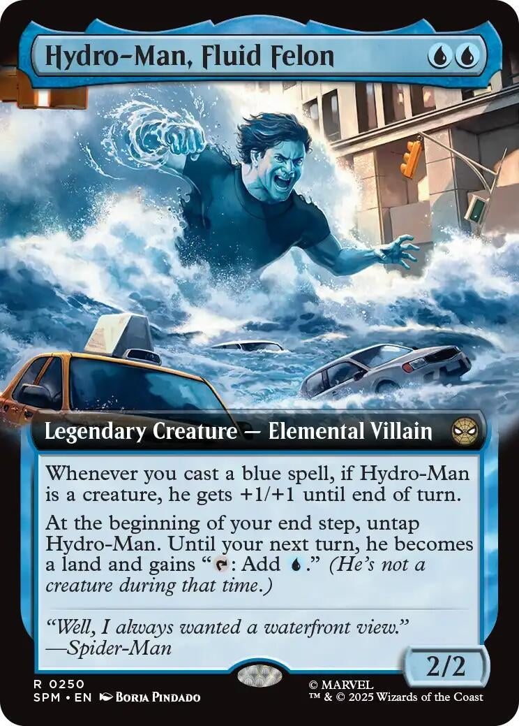 Hydro-Man, Fluid Felon (Extended Art) (250) (SPM)