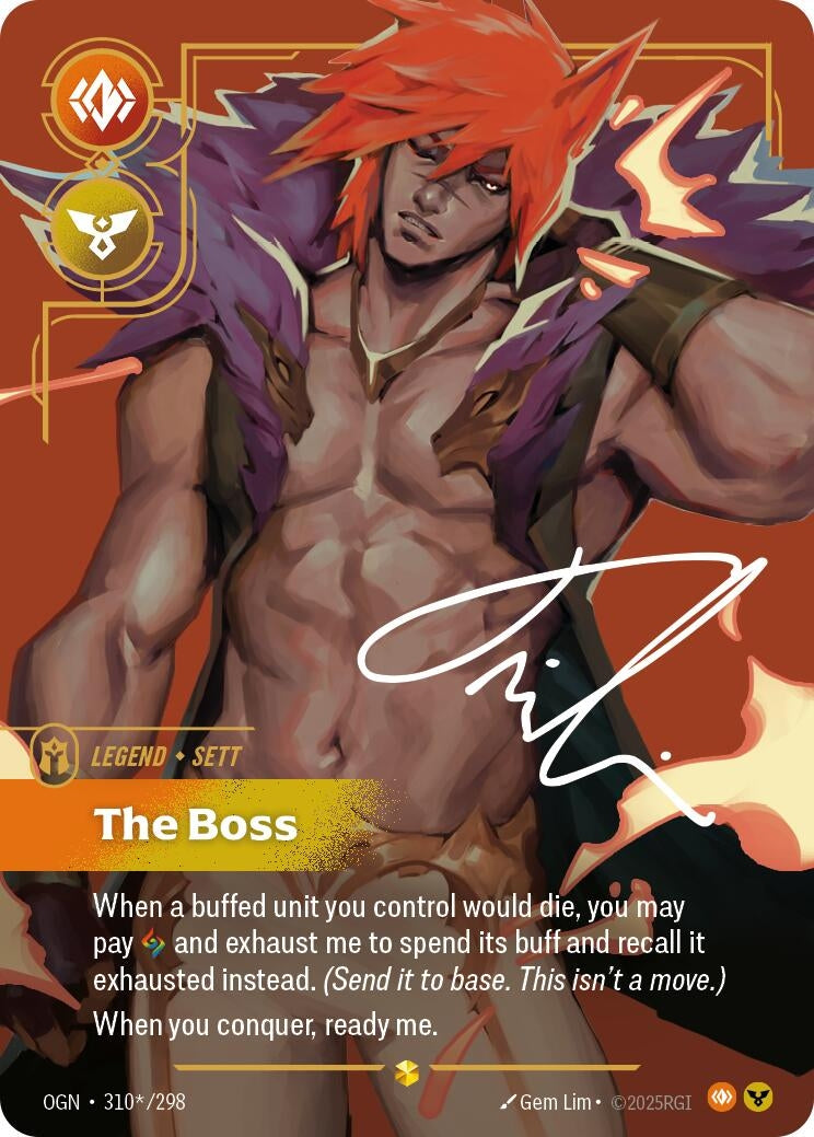 Sett, The Boss (Signature) (310*/298) (OGN)