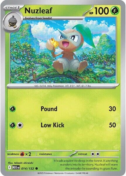 Nuzleaf (014/132) (ME01: Mega Evolution) (MEG)