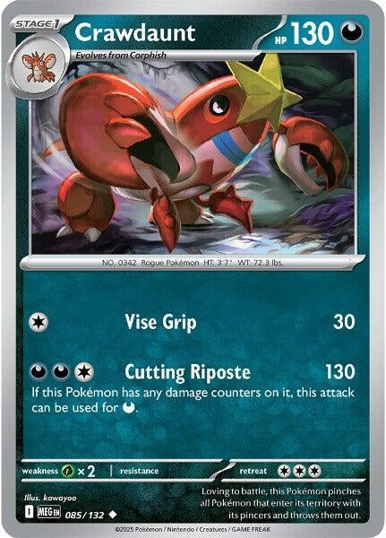 Crawdaunt (085/132) (ME01: Mega Evolution) (MEG)