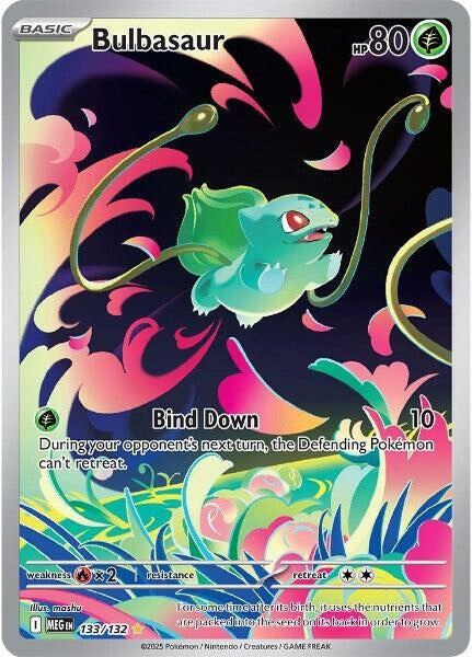 Bulbasaur (133/132) (ME01: Mega Evolution) (MEG) STAMPED PROMO SEALED