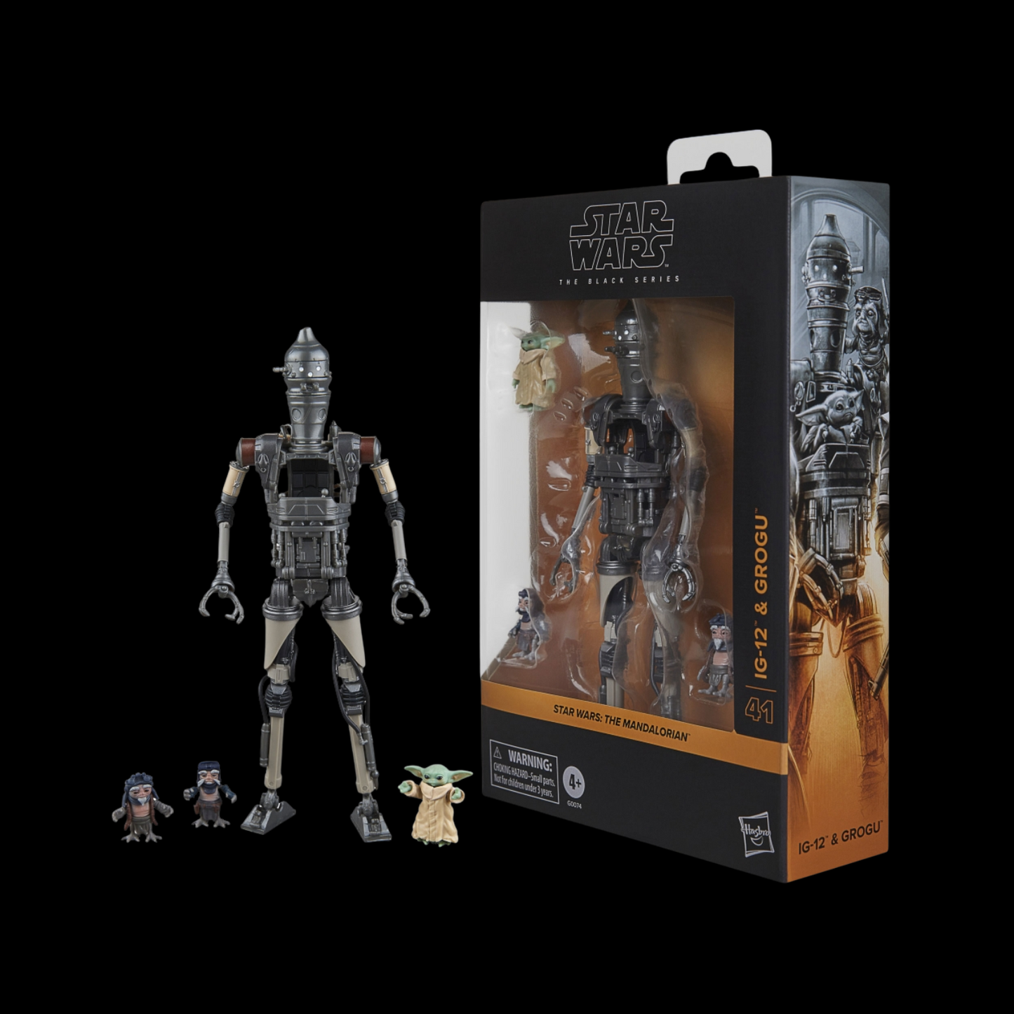 Star Wars The Black Series Deluxe IG-12 & Grogu) 6 Inch