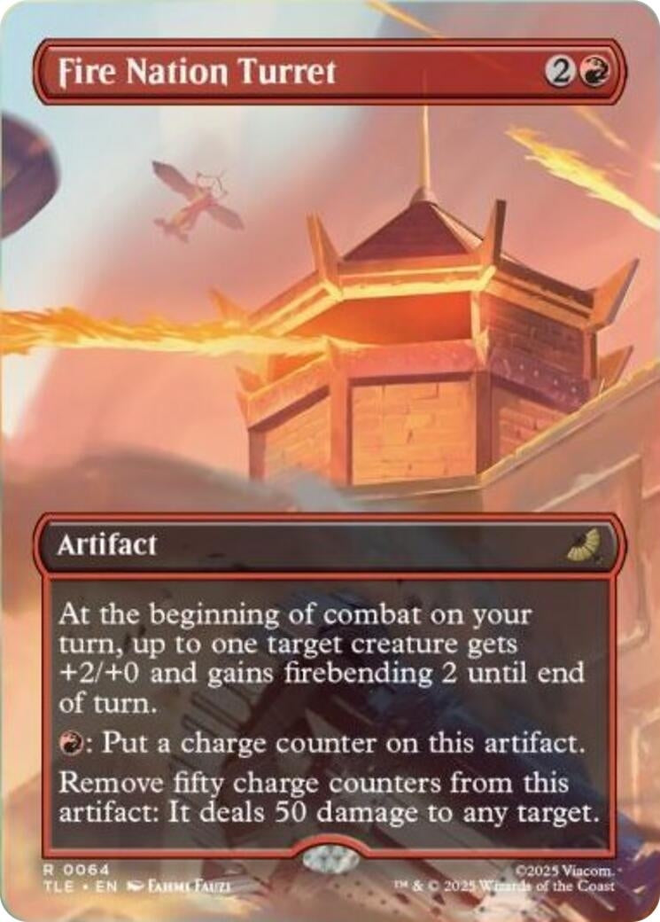Fire Nation Turret (Borderless) (64) (TLE)