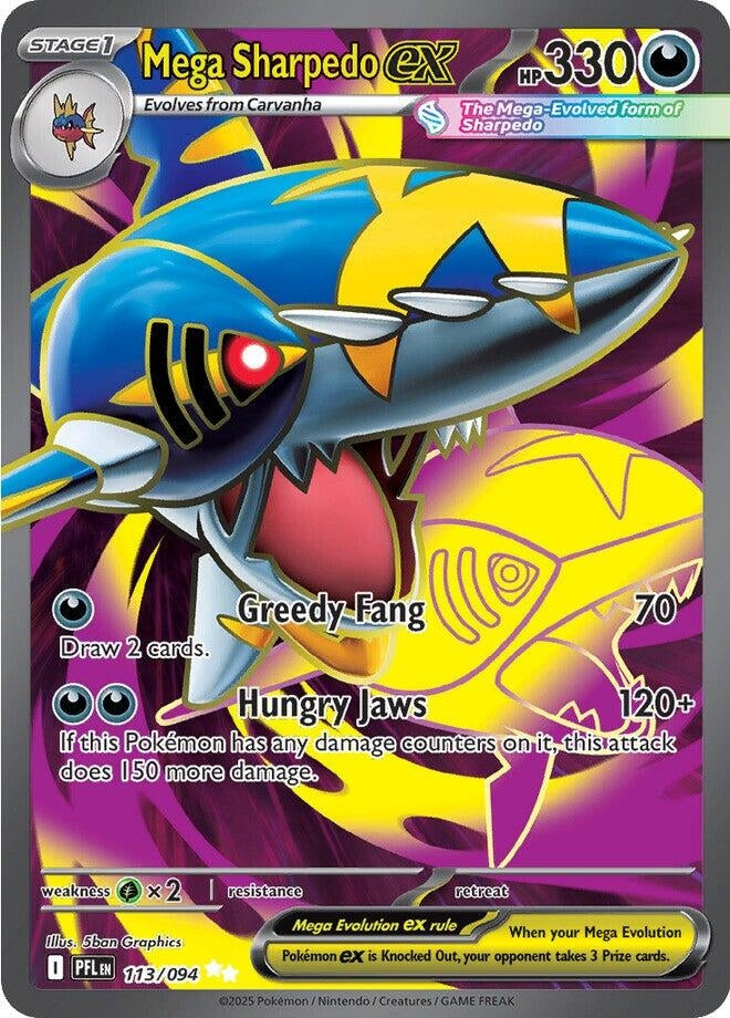 Mega Sharpedo ex (113/094) (PFL)