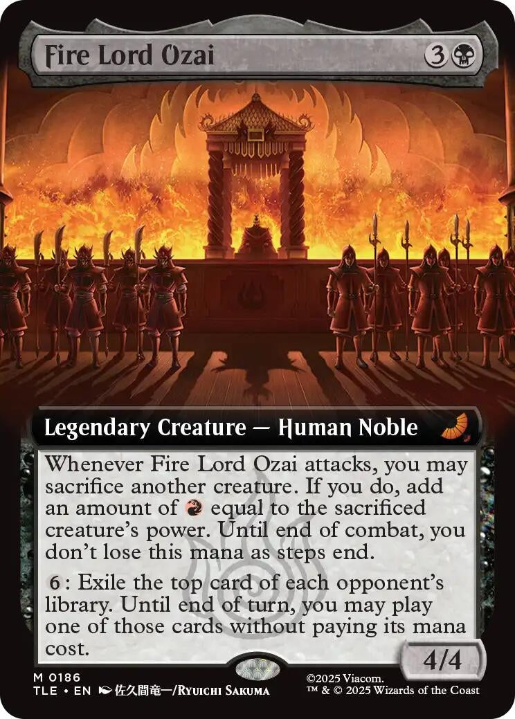 Fire Lord Ozai (Extended Art) (186) (TLE)