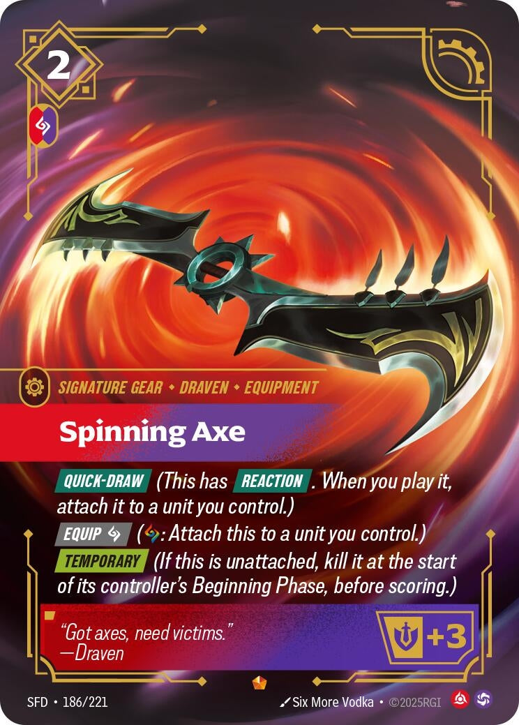 Spinning Axe (186/221) (SPF)
