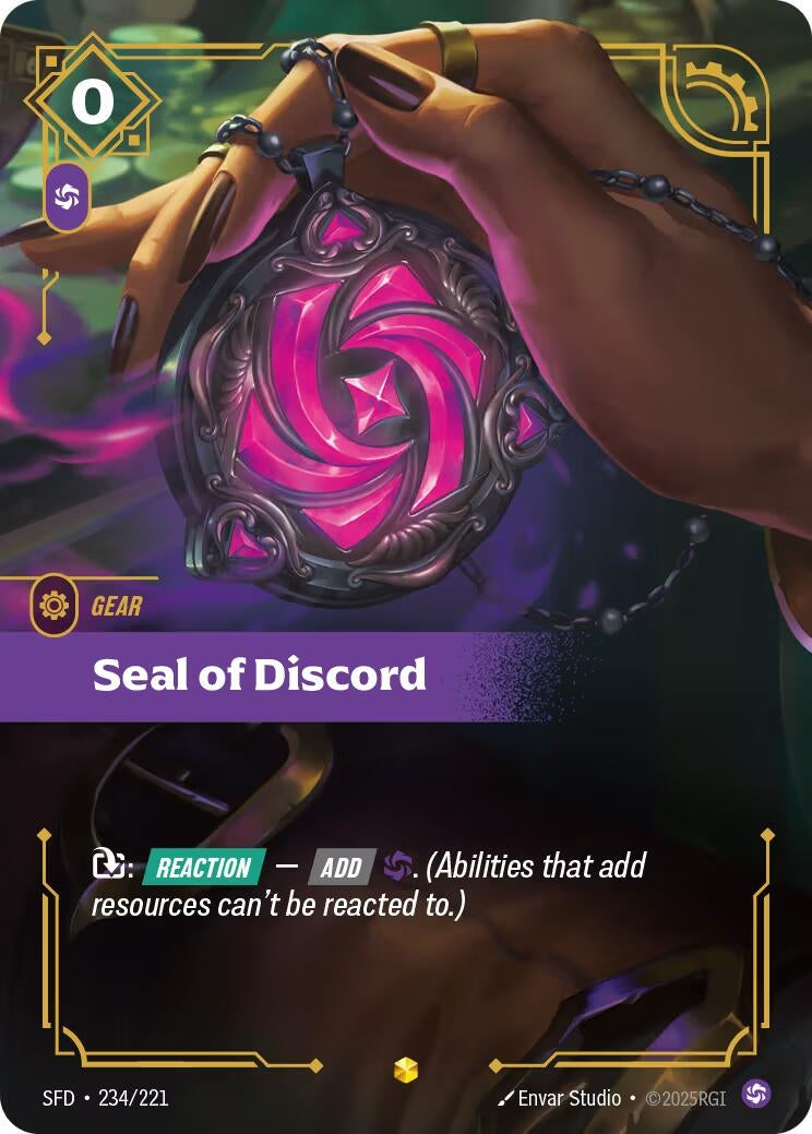 Seal of Discord (Overnumbered) (234/221) (SFD)