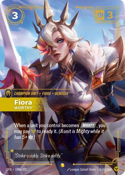 Fiora - Worthy (Alternate Art) (180a/221) (SFD)