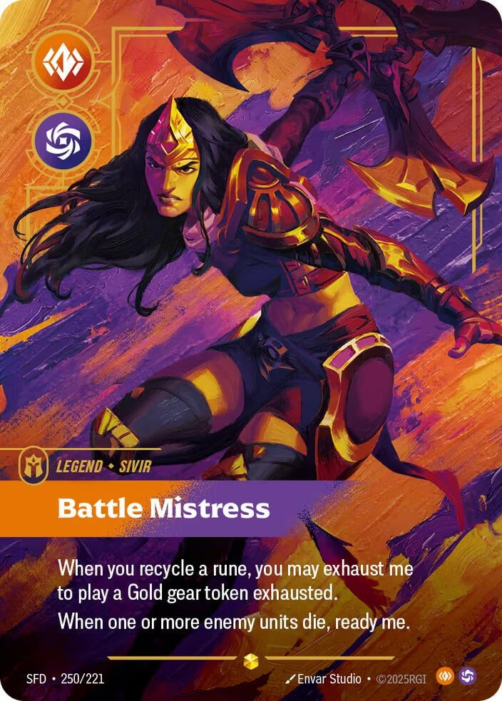 Sivir, Battle Mistress (Overnumbered) (250/221) (SFD)